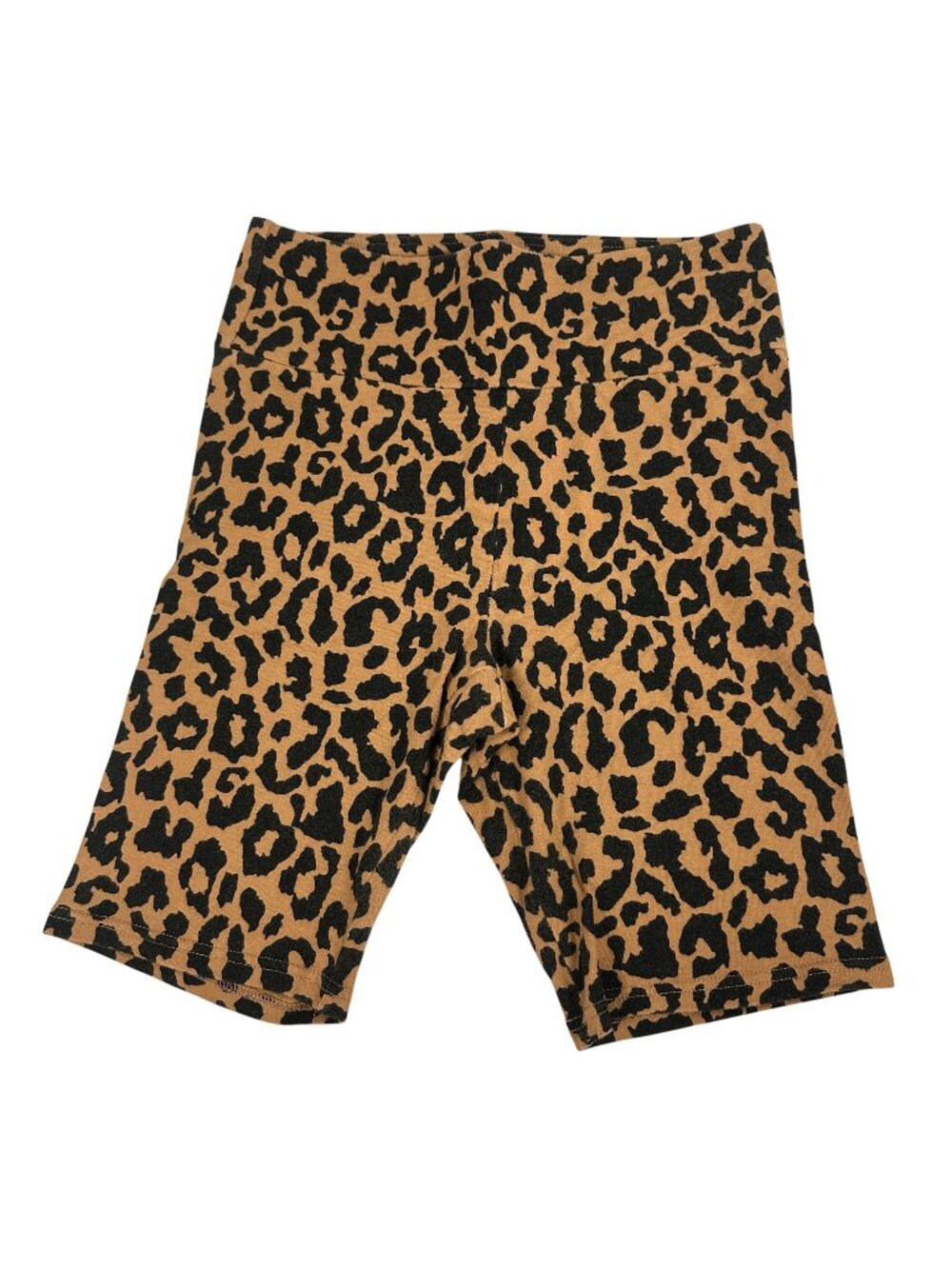 Wild Fable Womens Leopard Print Bike Shorts Small Cotton/Spandex Stretch Casual